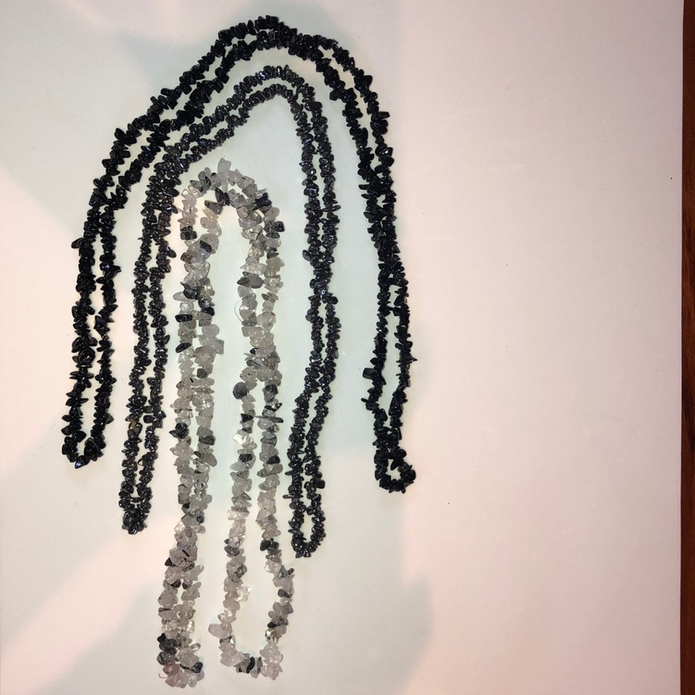 Black Tourmaline, Rutile and Hematite Necklace | Mother’s Day Gift